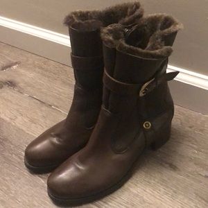 Blondo Waterproof Leather Shearling Lined Boot